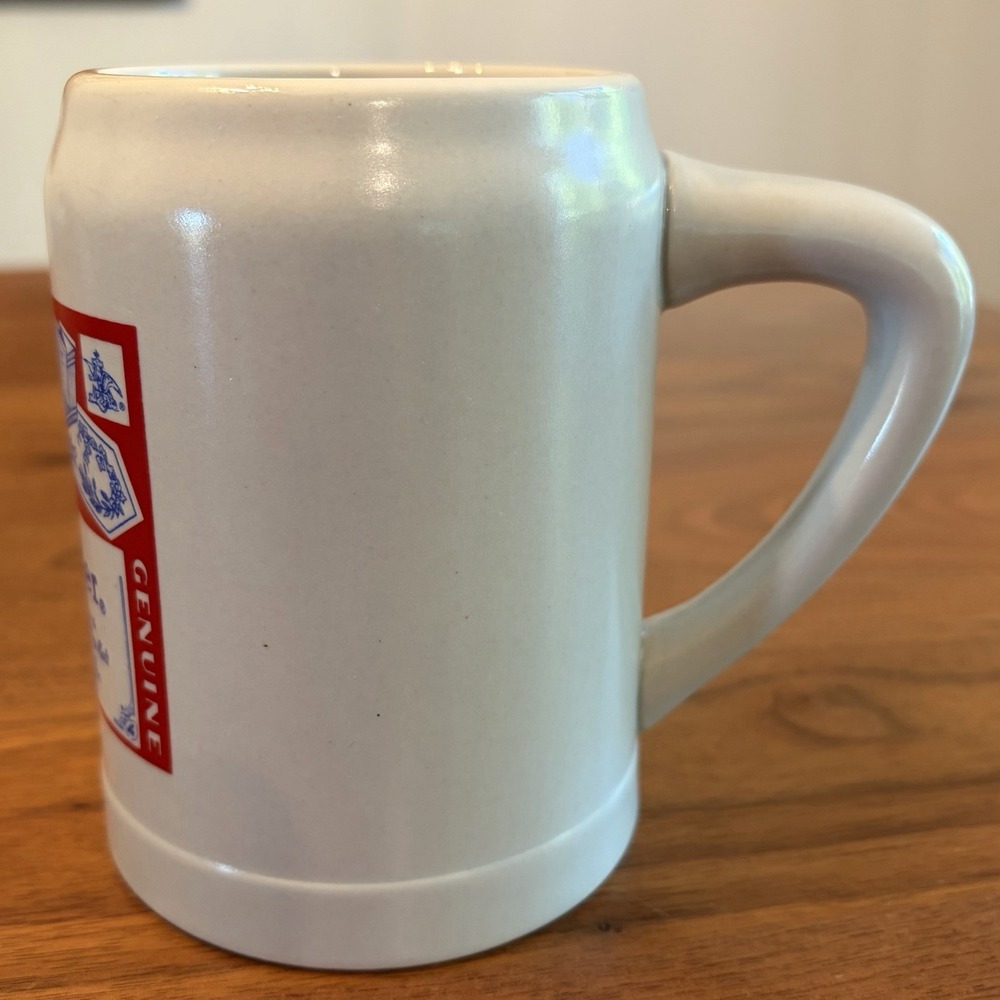 Vintage Budweiser Lager Beer Stoneware Mug with Handle Ceramarte Brazil - Picture 2 of 8
